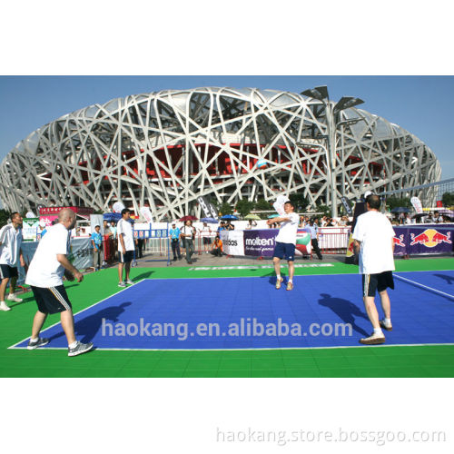 Outdoor suspend interlocking flooring